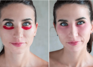 Haal je wallen weg met rode lippenstift!